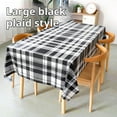 thumbnail image 2 of Kdkad Picnic Table Cover, Picnic Tablecloth, Premium Rectangle Plastic Tablecloth, Checkered BBQ Plastic Table Cover - Gingham Checkerboard Disposable Plastic Tablecloth 54×108 Inch Rectangle, 2 of 3