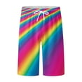 thumbnail image 4 of Aayomet Swim Shorts Men Beach Shorts Breathable Tether Print Board Shorts (Purple, S), 4 of 5