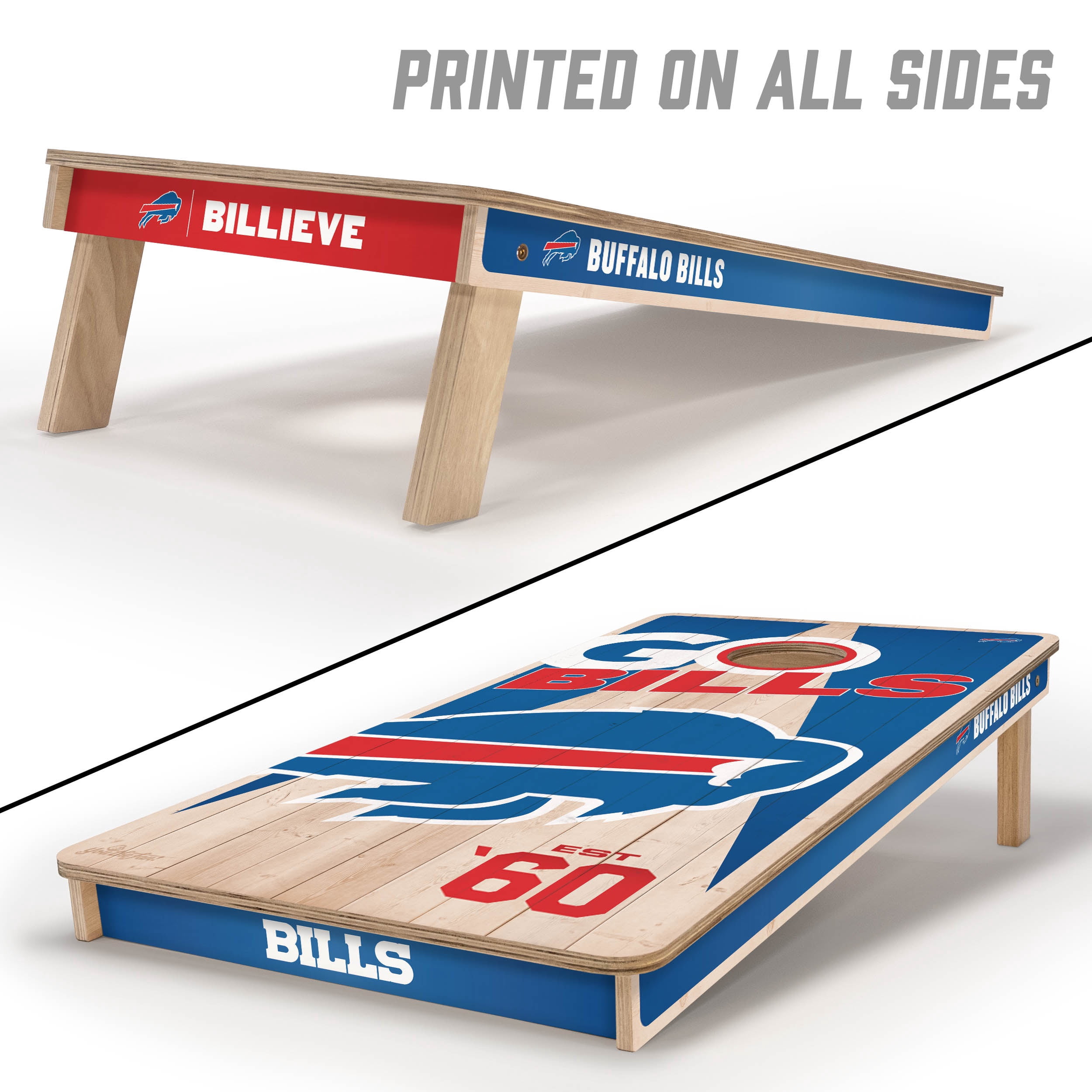YouTheFan NFL Buffalo Bills 2' x 4' Cornhole Game No Bags