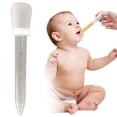 thumbnail image 2 of Yuehao Compte-Gouttes pour Médicaments ba-by, Pipette Graduée en Silicone de 5 ml pour l'Alimentation des Nourrissons, Outil Réutilisable de Transfert de Liquide pour la Maison, Pipette Portable pour l'Approvisionnement en Jus et en Eau (Blanc), 2 of 8