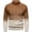 Brown, variant on Wrtxtat Men's Sweater Fashion Gradient Color Stretch Slim Fit Pullover Winter Casual Midweight Mock Neck Windproof Sweaters Blue XXXXL