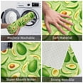 thumbnail image 3 of Honeii Green Avocado Pattern Door Mat, Welcome Door Mats Outdoor Indoor, Stain and Fade Resistant, Non-Slip Entry Matfor Bedroom, Bathroom, Kitchen, 3 of 7