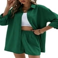 thumbnail image 3 of Ensemble Chemise Boutonnée et Short Tendance pour Femmes, 3 of 6