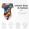 thumbnail image 5 of Lsque Scooby-Doo Women's Crew Neck Short Sleeve Bodysuit Basic T Shirts Tops Onesie Adult Cute Pajama-X-Large, 5 of 8