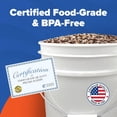 thumbnail image 4 of ePackageSupply 5 Gallon Bucket - Food Grade Bucket with Airtight Gamma Seal Screw-On Lid, BPA-Free, Heavy-Duty 90 Mil HDPE Plastic, Bulk Storage, Durable Container, Made in USA, White/White, 6 Packs, 4 of 9