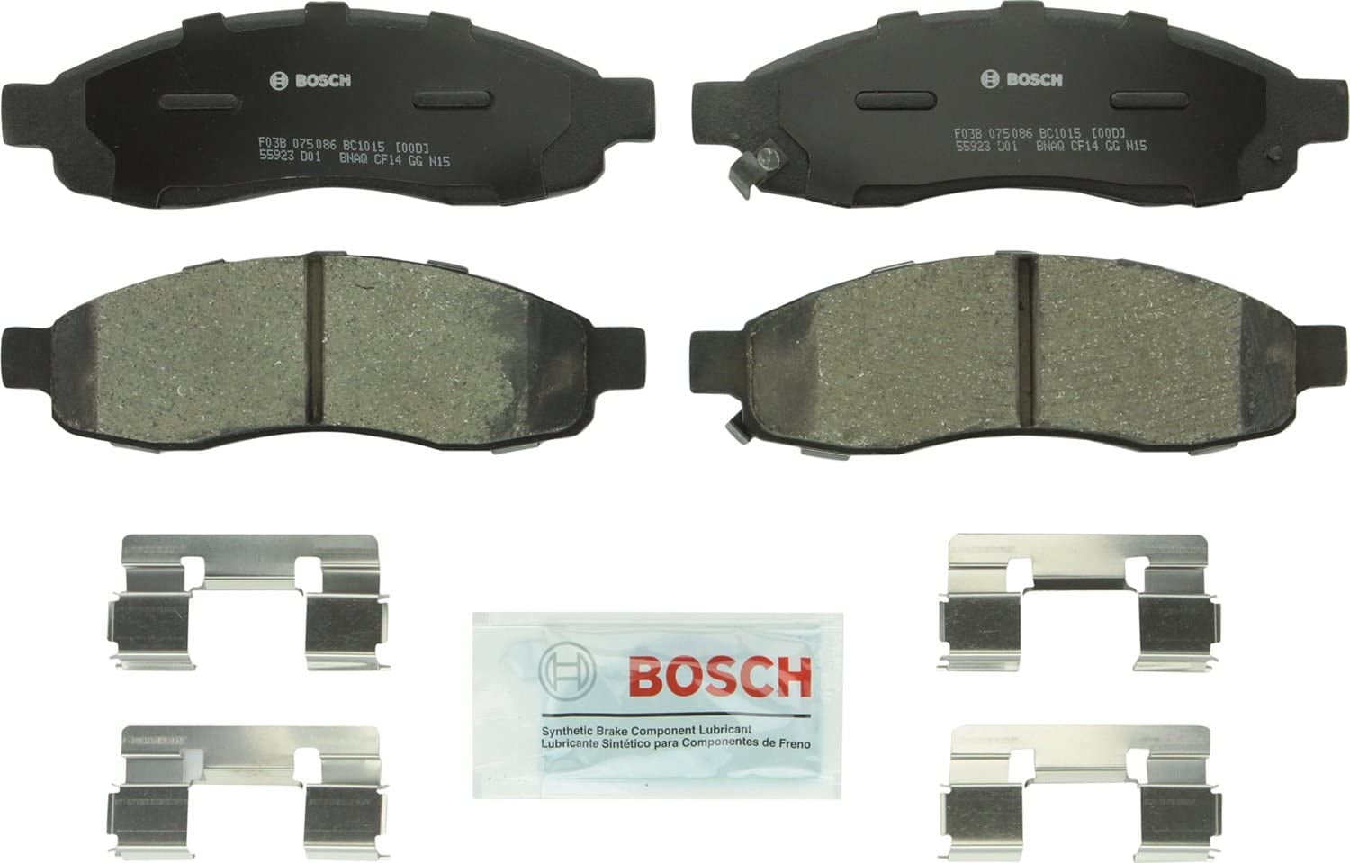 Bosch Bc1015 Quiet Cast Premium Disc Brake Pad Set Fits select: 2004-2007 Nissan Titan & Armada