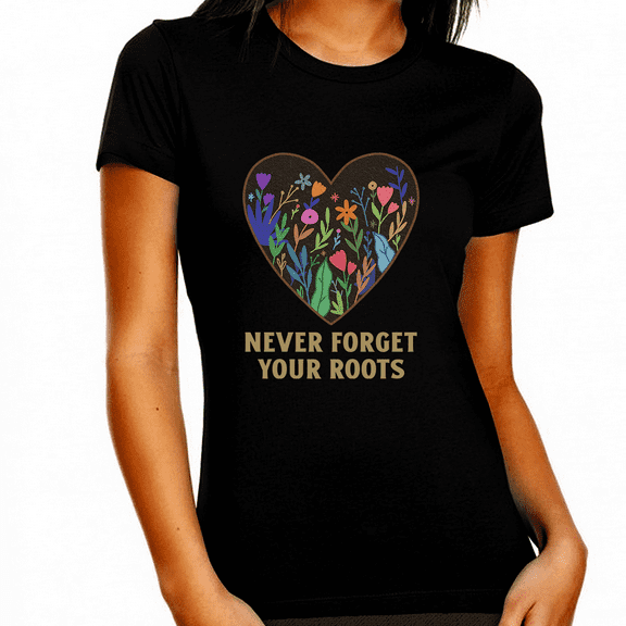 Black History Shirts for Women Never Forget Your Roots Juneteenth Shirt African Roots Pride Shirts