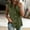 Army Green, variant on Womens Sleeveless Button Front Blouse - Notched Lapel Collar Cotton Blend Top for Work Casual, Blue,Size M
