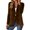 52# Coffee, variant on Fshiont Velvet Blazers for Women Casual Oversized Open Front Long Sleeve Jackets Work Office Business Suit Blazer 2025 Yellow 2XL