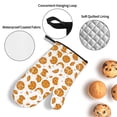 thumbnail image 3 of Pofeuu Yellow Biscuit Print Oven Mitts and Pot Holders 4 pcs Set,High Heat Resistant 500 Degree Extra Thicken Long Kitchen Cotton Oven Glove for Cooking, 3 of 6