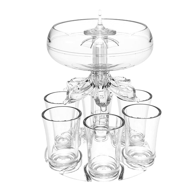 Dispensador de 6 vasos Yuyangstore dispensador de cócteles para bar con luces