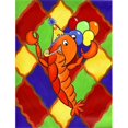thumbnail image 1 of 11 x 15 in. Crawfish Happy Birthday Flag Garden Size, 1 of 1