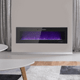 thumbnail image 5 of Prominence Home 60x19" Electric Remote Controlled LED Wall Mount Fireplace with Adjustable Heat and Brightness Settings, 5 of 13