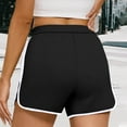 thumbnail image 4 of Women's Shorts Elastic Waist Loose Solid Color Shorts Thin Casual Shorts Sports Wearable Shorts Elastic Waist, 4 of 8