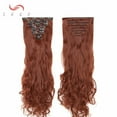 thumbnail image 4 of SEGO 17" Curly Secret Extensions 8PCS/SET 18 clips Full Head Clip in Hair Extensions 170Grams Thick Real Natural Hairpiece, 4 of 8