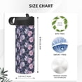 thumbnail image 4 of Lsque Flowers Pattern 18oz Sports Insulated Kettle With Straw Insulated Water Bottle Insulated Tumbler For Men Womans Sports Insulated Kettle, 4 of 8