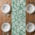 thumbnail image 6 of Ocean Conch Table Runner - 60 Inch Long, Kitchen Dining Table Runner Dresser Scarves, Coastal Green Shell Summer Beach Farmhouse Decor for Coffee Tables Wedding Party Banquet, 6 of 8