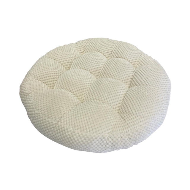 Cojín de silla Zulema redondo y grueso 45 cm x 45 cm para adultos yoga tatami