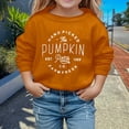thumbnail image 2 of VOUZZA Girls Halloween Hoodie Pumpkin Graphic Long Sleeve Casual Pullover Sweatshirt, 2 of 4