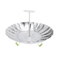 thumbnail image 1 of Stainless Steel Folding Vegetable Steamer Basket,Insert for Cooking Food,Expandable to Fit Various Size Pot(5.1-9Inch), 1 of 8