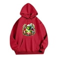 thumbnail image 5 of Christmas Hoodies Christmas Tree Graphic Xmas Holiday Party Long Sleeve Pullover Red XXL, 5 of 5