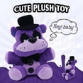 thumbnail image 3 of Purple Freddy Bear Plush - 8" FNAF Plush Stuffed Animal Doll Toy for Boy Girl, 3 of 7