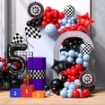thumbnail image 4 of Race Car Balloons,40 Inch Racetrack Number 2 Balloon,Big Number Balloons Black for 0st Birthday Race Car Theme Party Decor Supplies 7 Pcs, 4 of 7