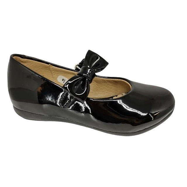 Calzado de INFANTIL tipo ZAPATILLA color CHAROL NEGRO Coqueta 45103-C