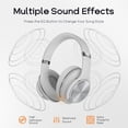 thumbnail image 3 of Auriculares Bluetooth DOQAUS para colocar sobre la oreja, 90 horas de reproducción, 3 of 7