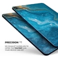 thumbnail image 3 of DesignSkinz Abstract Oiled Blue Marble Full-Body Skin Decal Wrap Cover for iPad Air 3 (A2152/A2123), 3 of 4