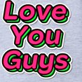 thumbnail image 2 of CafePress - Love You Guys - Cute Infant Baby Football Bodysuit, 2 of 3
