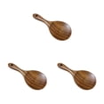 thumbnail image 3 of Injueey Cucharas de cocina de teca, espumadera para sopa, pala de cocina, cucharón de para el hogar, juego de utensilios de cocina con Type1 NO1, 3 of 6