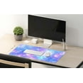thumbnail image 5 of Desk Mat,Large Mouse Pad 35.4" x 15.7" XXL Extended Gaming Mouse Pad Mat with Non-Slip Base Stitched Edge Mousepad for Computer,Office,Keyboard and Laptop - Pink and Blue Magical Galaxy Star, 5 of 6