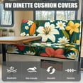 thumbnail image 4 of Uorisanigo RV Dinette Cushions Covers Washable Tropical Flowers Print Camper Seat Cushion Slipcovers for RV Camper Loveseat Sofa Chair Covers with Car Bench 1 Backrest Cover & 1 Bench Cover, 4 of 7