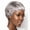 Gray-Short Straight, variant on Short Human Hair Bob Wigs for Women Pixie Cut Wig Human Hair Glueless Short Layered Bob Cut Pixie Wigs Human Brazilian Hair Short Wigs 6 inch Naturl Black Color