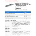 thumbnail image 2 of Crankshaft Main Bearing Cap Bolt - Compatible with 1993, 1995, 1997, 2001 - 2003 Volkswagen EuroVan 2002, 2 of 2