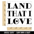thumbnail image 2 of Land That I Love Patriotic USA Square Rubber Stamp Stamping Scrapbooking Crafting - Small 1.25in, 2 of 7