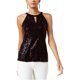 thumbnail image 1 of INC Blusa de punto con lentejuelas para mujer, negro, XS I-N-C Tejer, 1 of 1