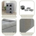thumbnail image 5 of TRIXIE Crazy Cube Stackable 1-Story Indoor Cat Condo, Cat House with Scratching Pad, Gray, 5 of 7