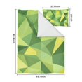 thumbnail image 5 of Green and Yellow Modern Art Geometric Duvet Cover and Pillowcase Set for Single Bedding, Bedroom Accessories for Kids Teens, 5 of 5