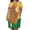 thumbnail image 2 of Gaytime-vestido dorado holgado con bolsillos para mujer Vestidos Elegantes y bonitos para baile de graduación, 2 of 6