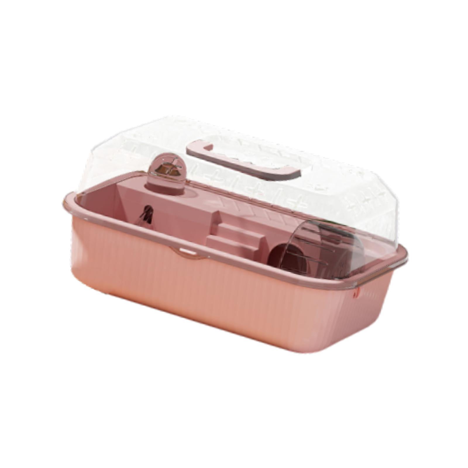 balikha Small Animal Cage, Hamster Living Space, Portable Ventilation, Water Bottle, Pet Exercise, Playhouse, Pet Transport Box for Mouse Mice
