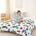 thumbnail image 4 of Castle Fairy Dirt Bike Pattern Queen Comforter Set 3pcs for Boys, Helmet Art Bedding Comforter Set for Bedroom, Red Teal Black, 4 of 6