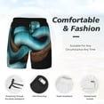 thumbnail image 3 of KLL Blue Viper Snake for Mens Swim Trunks Quick Dry Swim Shorts with Built-in Compression Liner Funny Swimwear Bathing Suits-3X-Large, 3 of 6