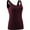 87# 1Pack:Wine Red, variant on NELEUS Womens Compression Tank Top with Built in Sports Bra Padded for Yoga Workout,Blue,US Size L