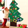 thumbnail image 3 of Juego de árbol de Navidad de fieltro Diy, adornos desmontables, regalos de Navidad para colgar en la pared para niños, decoraciones navideñas, 3 of 5