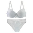 thumbnail image 2 of Yourumao Lace Bras for Women Wirefree Push up T-shirt Bras Cotton Comfortable Bralettes Cozy Breathable Full Figure Bras Sets, 2 of 9