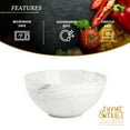 thumbnail image 5 of Thyme & Table Grey Marble Stoneware Large Round Bowl, 5 of 6