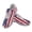 American Flag Design, variant on Chririnla Lace Up Running Shoes for Camping Gym, Mesh Casual Anti-Slip Athletic Trainers, Strawberry