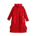 thumbnail image 4 of Wancir Women's Thickened Long Down Jacket Winter Down Coat Hooded Puffer Jacket, 4 of 5